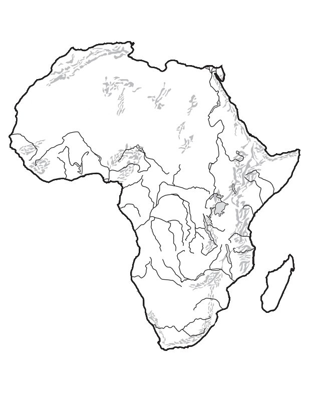 Blank Africa Map Outline Blank Africa Map Outline