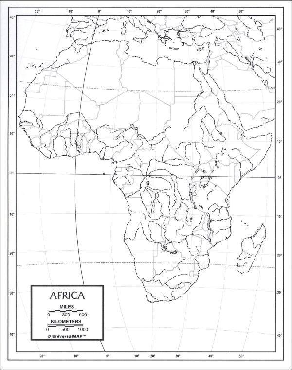 Blank Africa Map Outline Blank Africa Map Outline