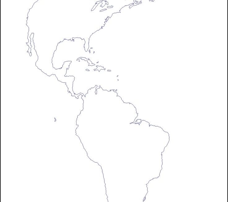 Blank Americas Map Printable Free Printable Templates