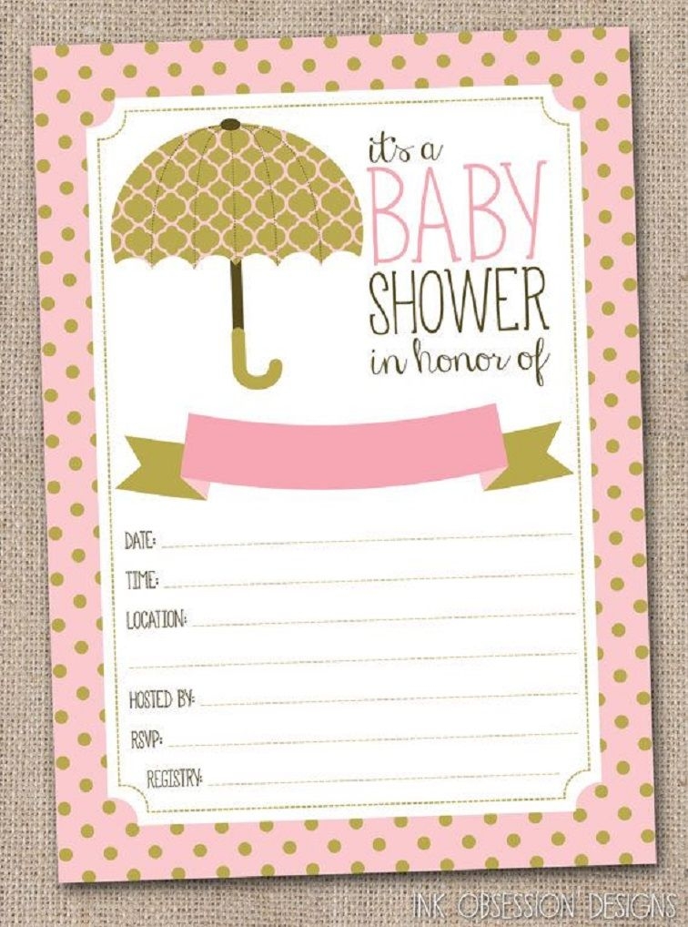 Blank Baby Shower Invitations Printable Free Printable Templates