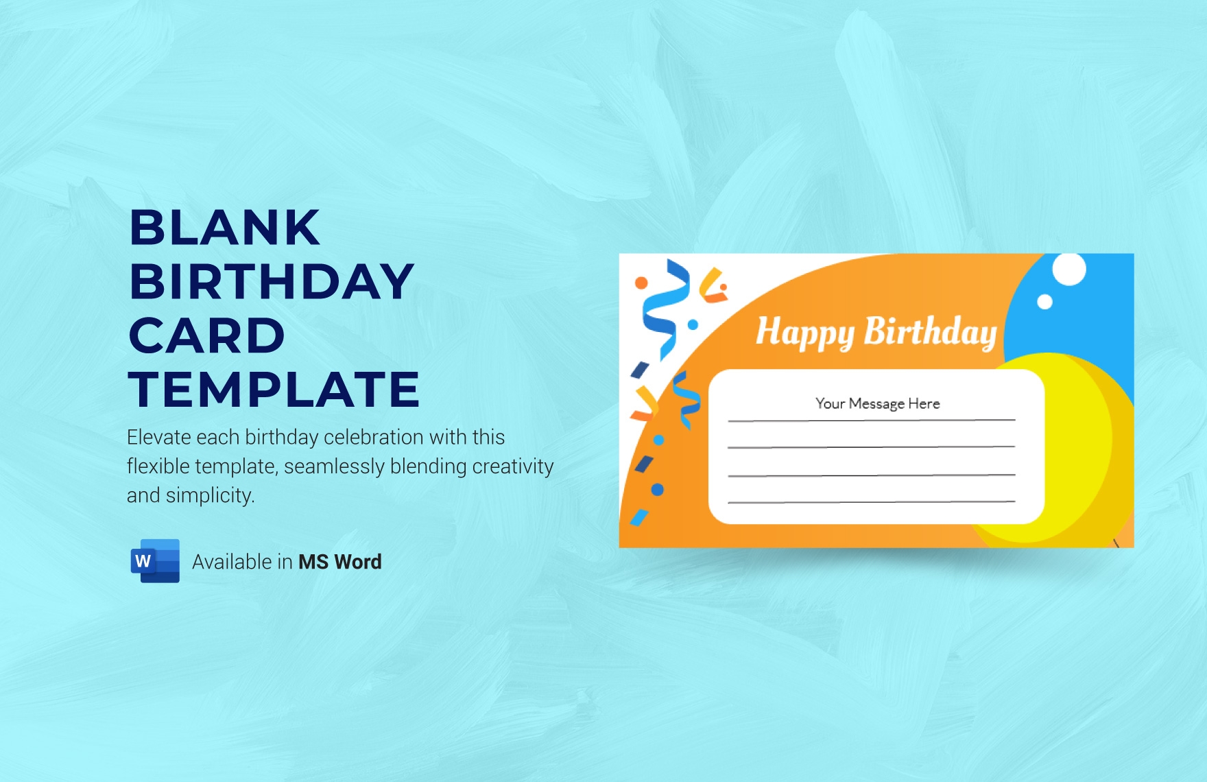 Blank Birthday Card Template In Word Download Template Blank Birthday Card Template In Word Download Template