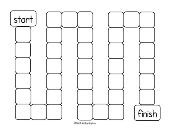 Board Game With Blank Spaces Printable