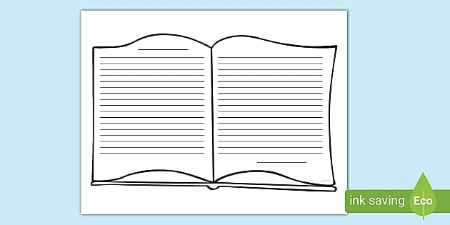 Blank Book Pages For Kids Printable Book Template ELA