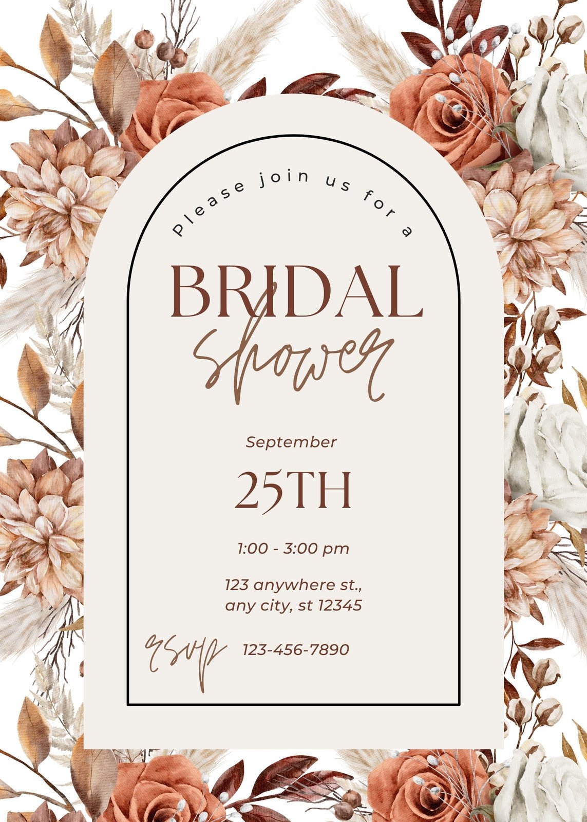 Blank Bridal Shower Invitations Printable Blank Bridal Shower Invitations Printable