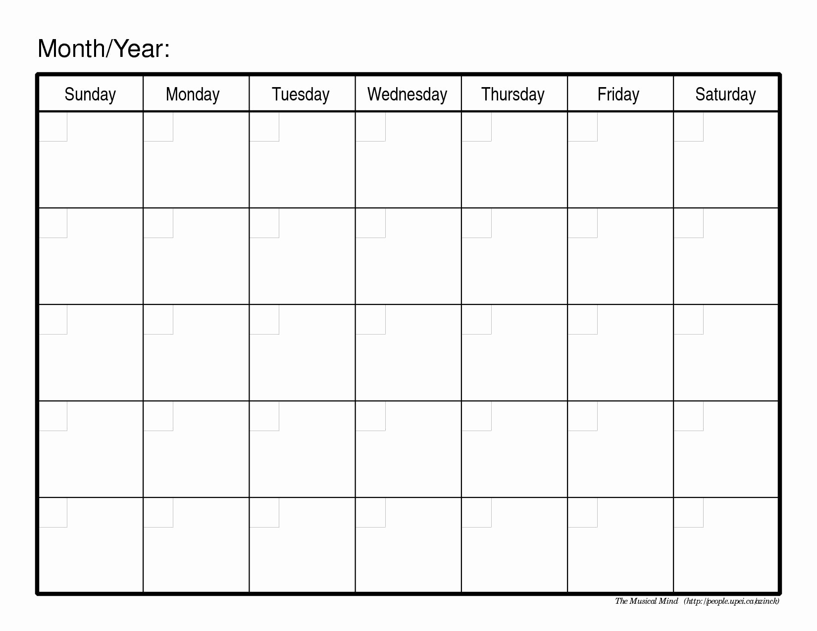 Blank Calendar 2025 Monthly Free Download Thomas DalleyScarlett