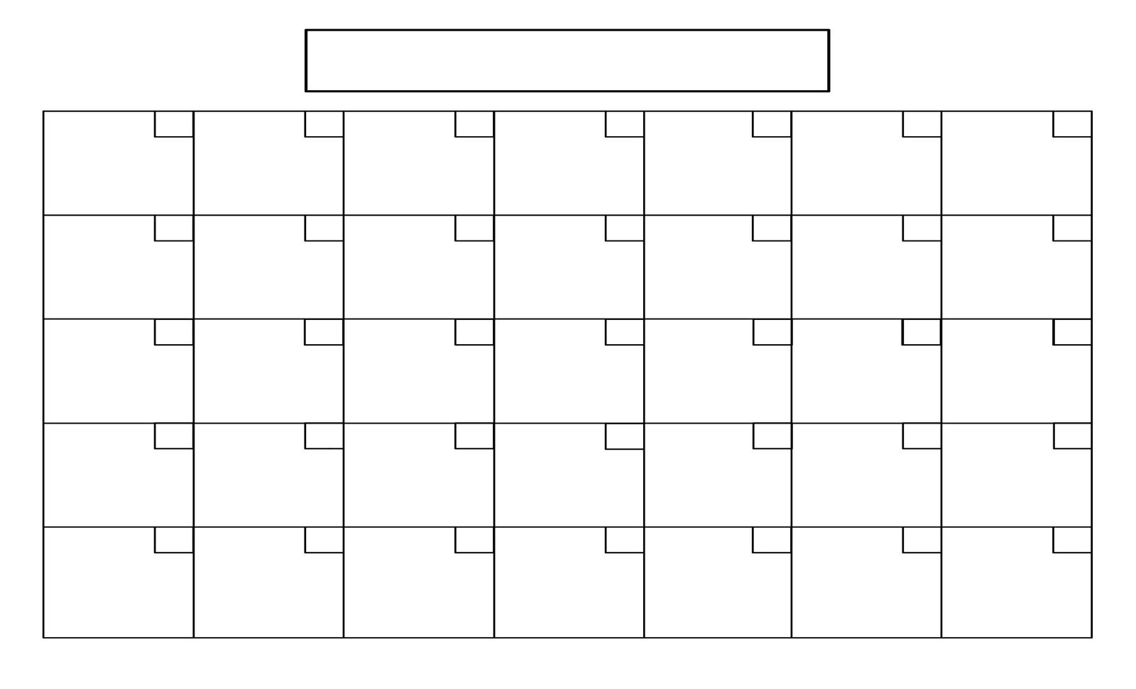 Blank Calendar Grid Printable Example Calendar Printable Blank Calendar Grid Printable Example Calendar Printable