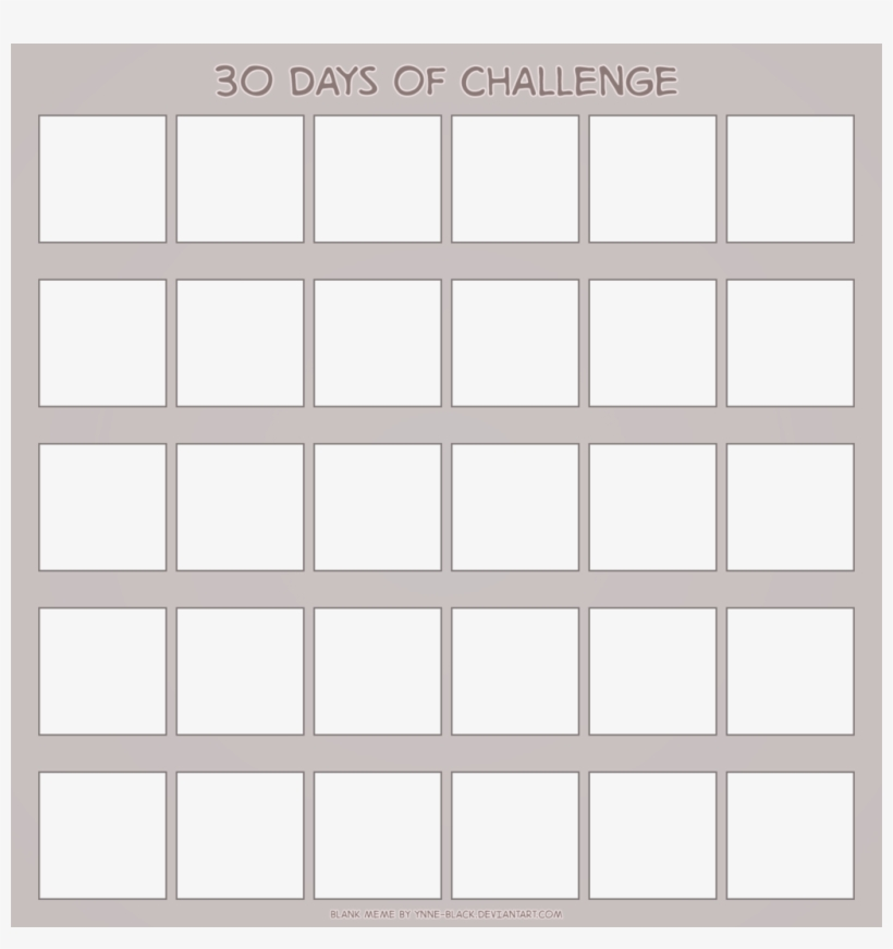 Free Blank Printable 30 Day Calendar
