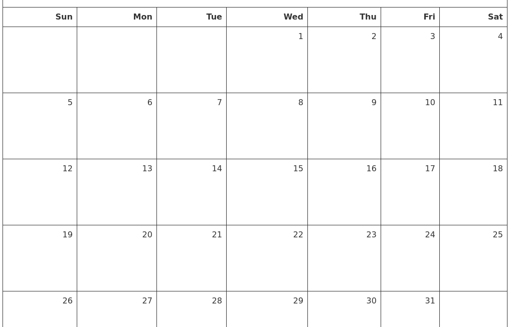 Blank Calendar Template 2025 October Frida N Ravn