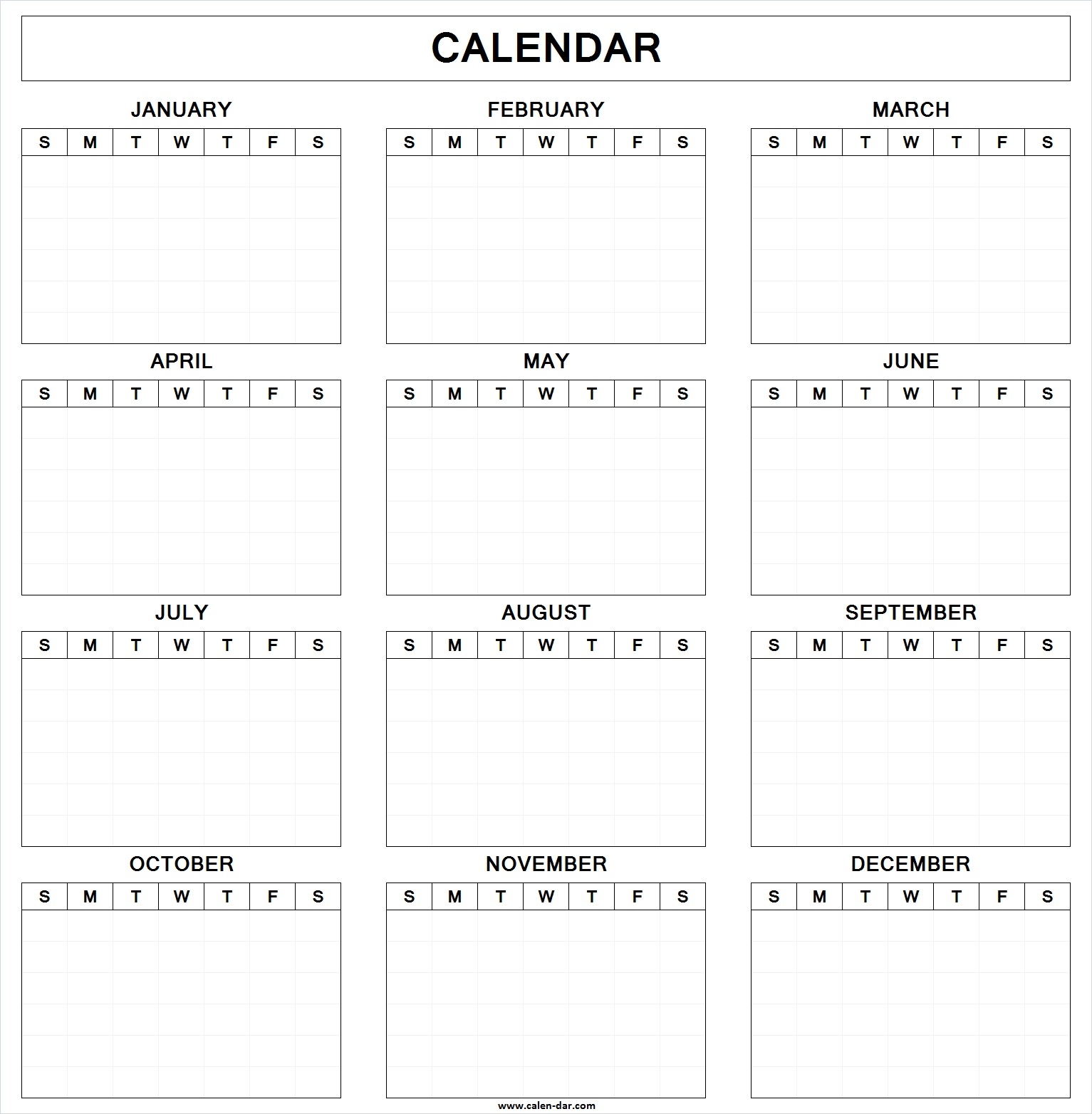 Blank Calendars Free Printable Pdf Templates Free Free Printable Fill Blank Calendars Free Printable Pdf Templates Free Free Printable Fill