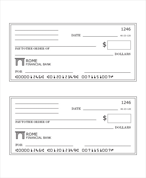 Blank Check Template 7 Free PDF Documents Download Blank Check Template 7 Free PDF Documents Download