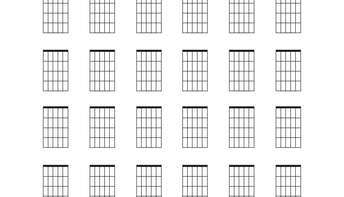 Blank Chord Charts For Guitar Download And Print Standard U S