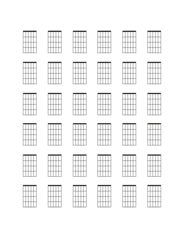 Printable Blank Chord Charts For Guitar