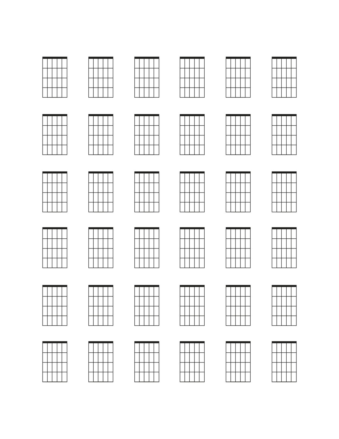 Blank Chord Charts For Guitar Download And Print Standard U S Blank Chord Charts For Guitar Download And Print Standard U S