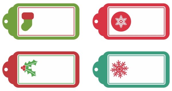 Free Printable Christmas Blank Name Tags