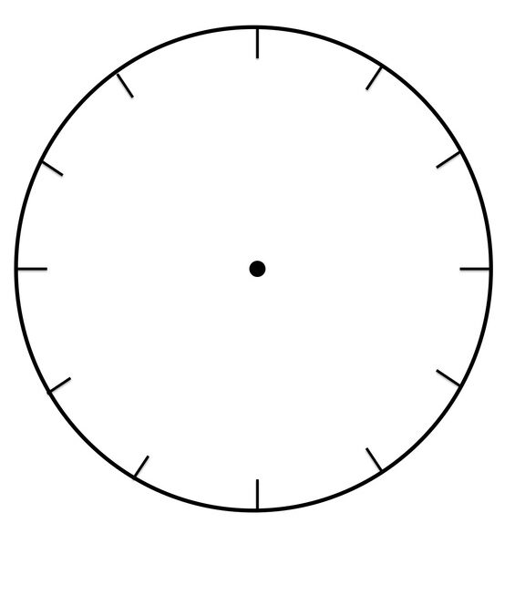 Blank Clock Face Printable