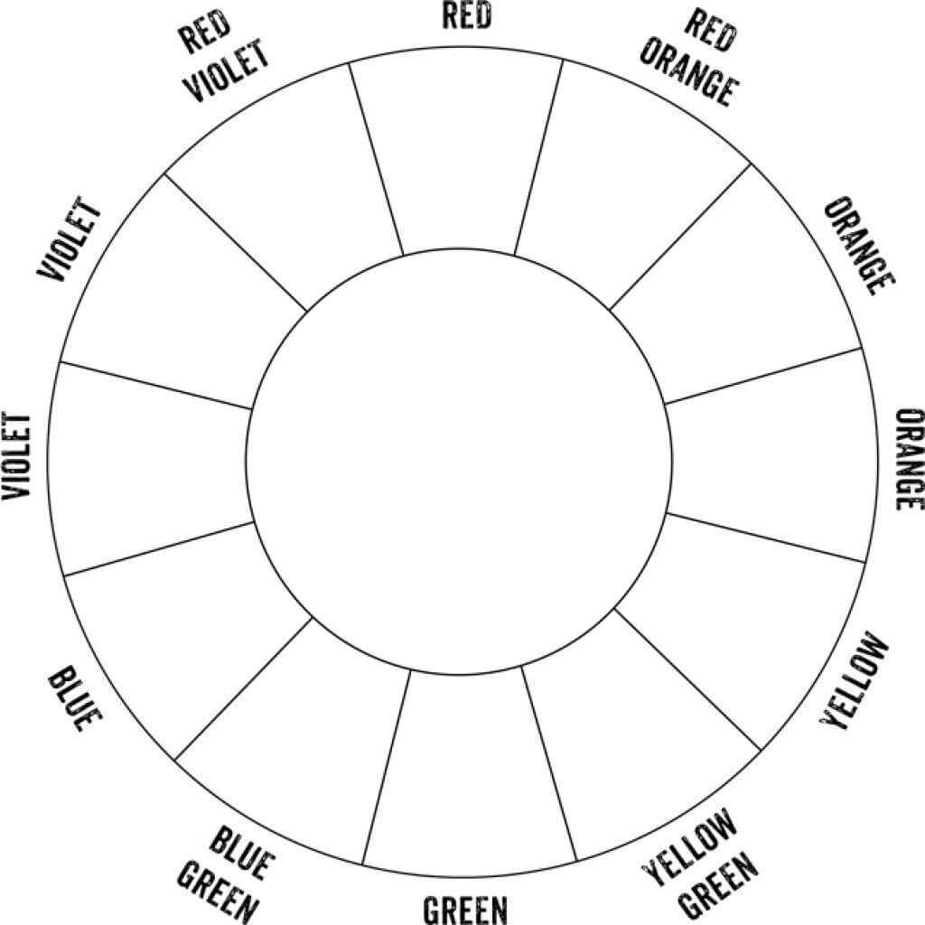 Blank Color Wheel Printable Blank Color Wheel Printable