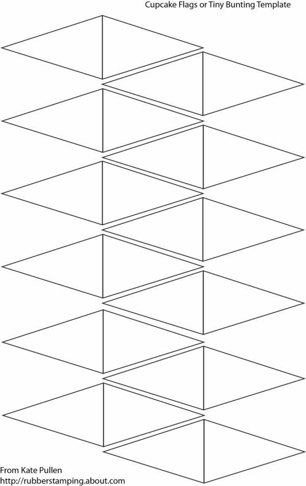 Free Printable Blank Cupcake Toppers Flags