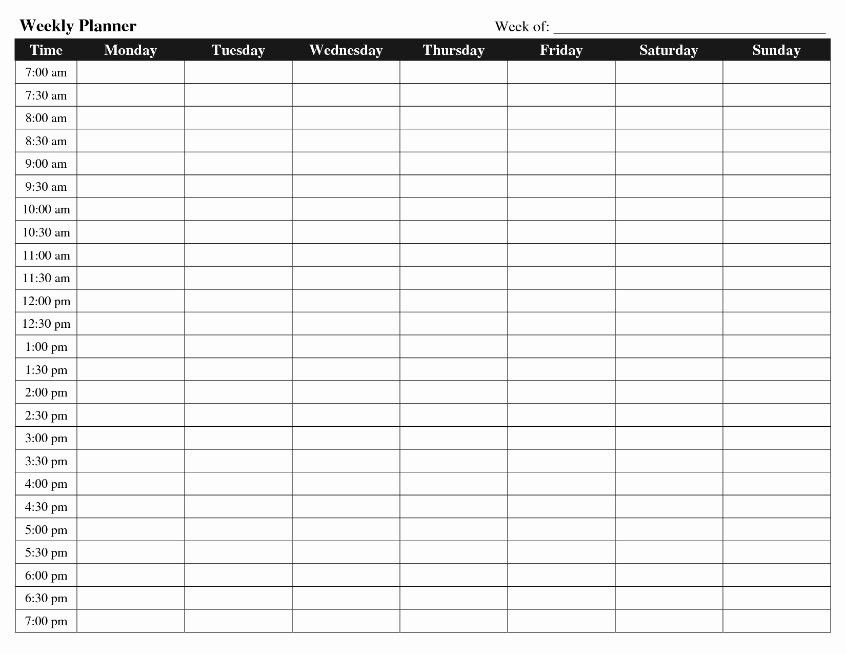 Blank Daily Calendar With Time Slots Printable Mae Harriott Blank Daily Calendar With Time Slots Printable Mae Harriott