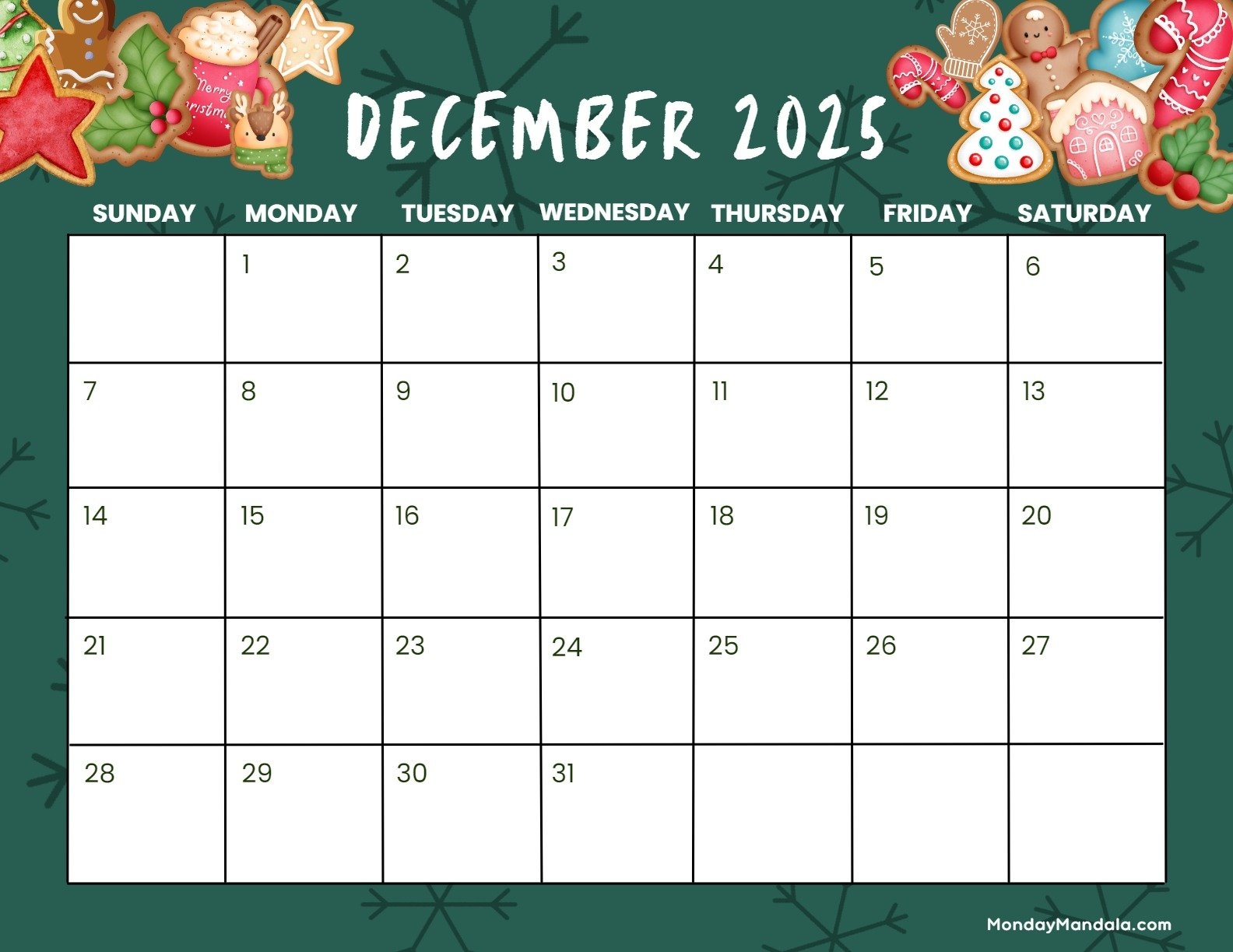Blank December 2025 Calendar To Print Patti Andriette Blank December 2025 Calendar To Print Patti Andriette