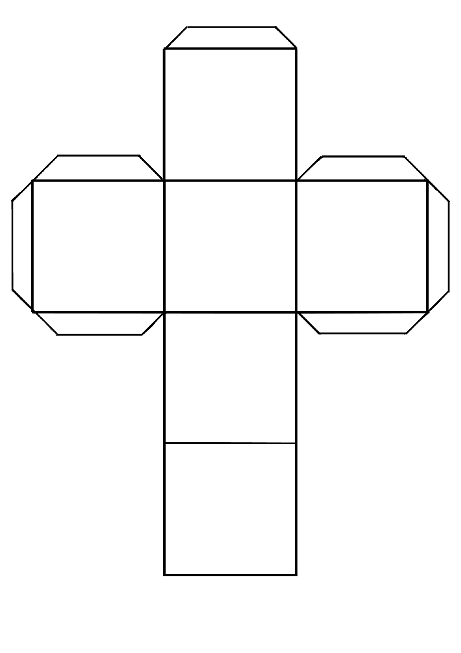 Printable 8 Sided Dice Template Blank Printable 8 Sided Dice Template Blank