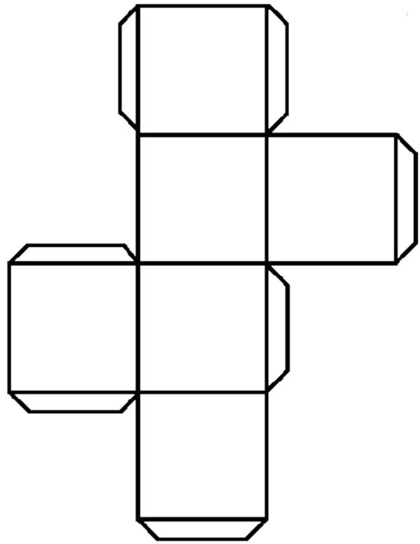 Printable 18 Sided Dice Template Blank