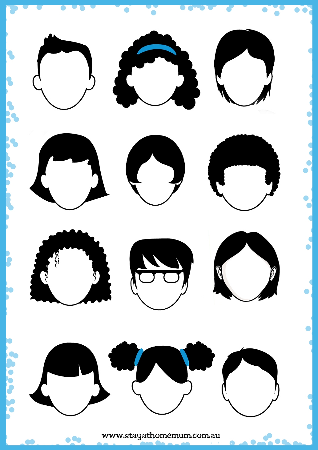 Blank Face Free Printable Stay At Home Mum Blank Face Free Printable Stay At Home Mum