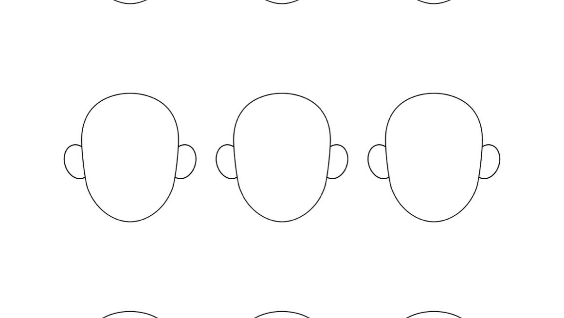 Blank Face Templates Printable Face Shapes For Kids