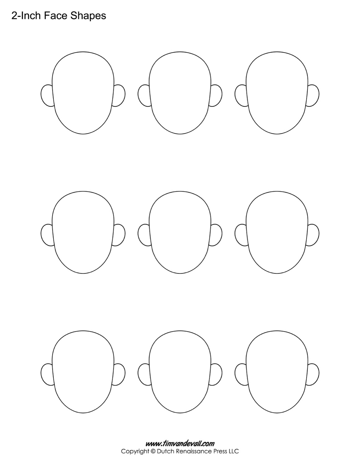 Blank Face Templates Printable Face Shapes For Kids Blank Face Templates Printable Face Shapes For Kids