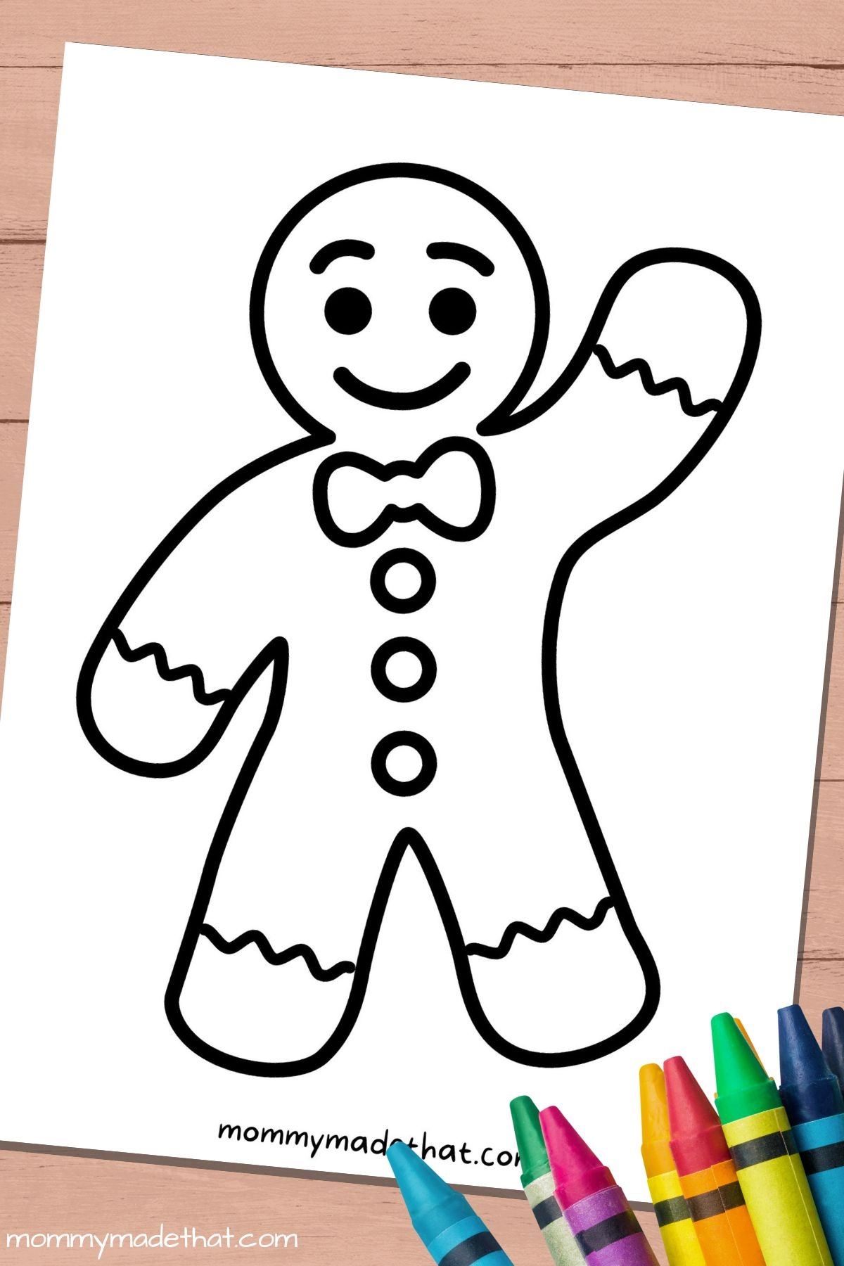 Gingerbread Man Cookie Blank Printable Sheet