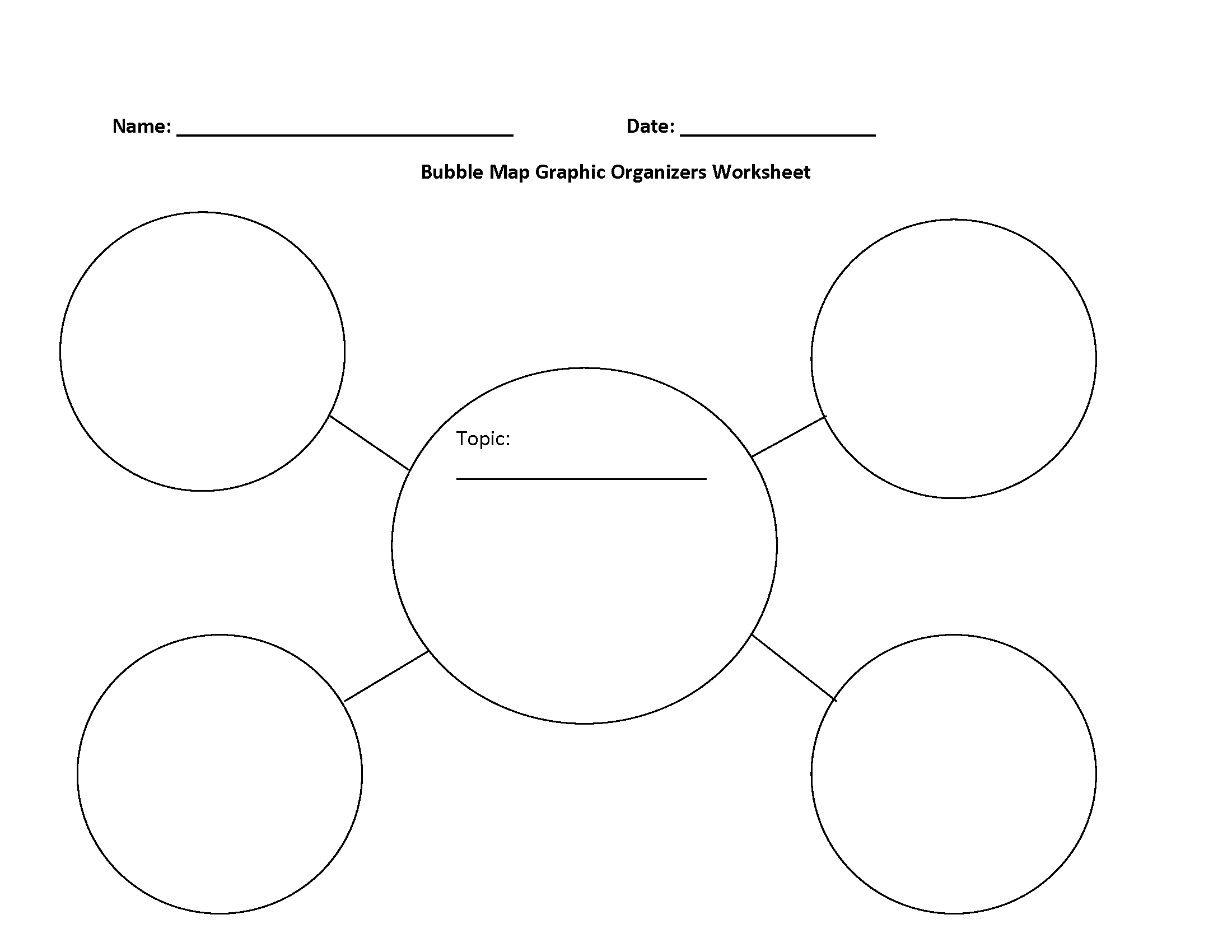 Blank Graphic Organizers Printable