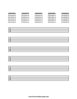 Blank Guitar Sheet Music Free printable paper Blank Guitar Sheet Music Free printable paper