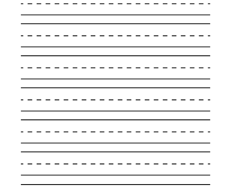 Blank Handwriting Worksheet For Kindergarten