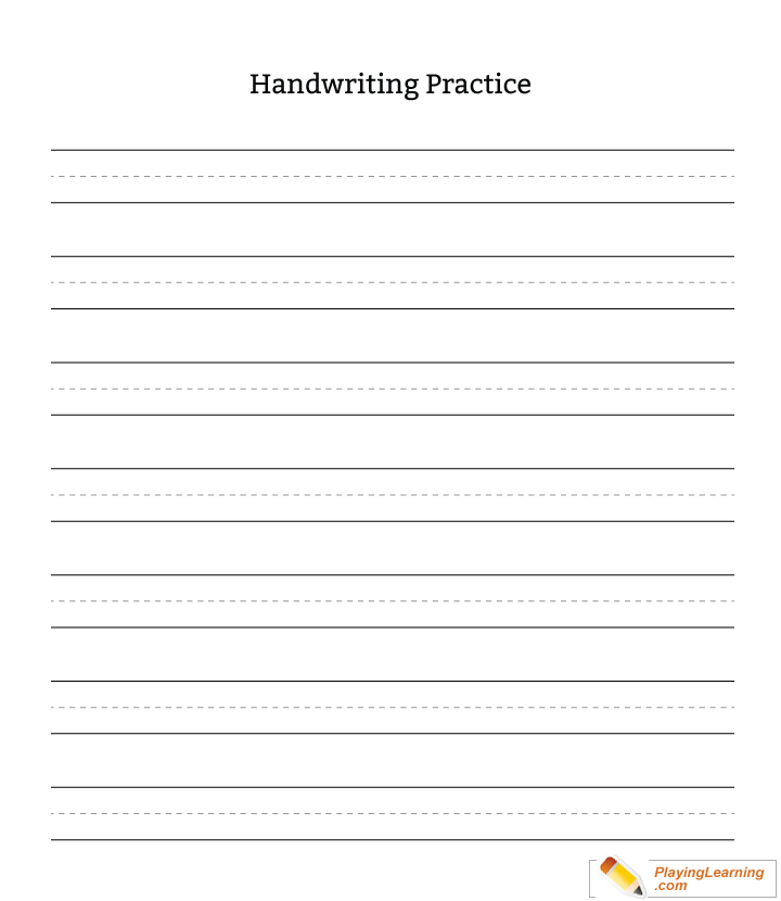 Blank Handwriting Worksheets Free Printable Writing Worksheets