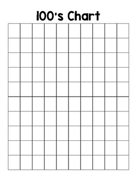 Printable Blank Hundreds Chart To 100