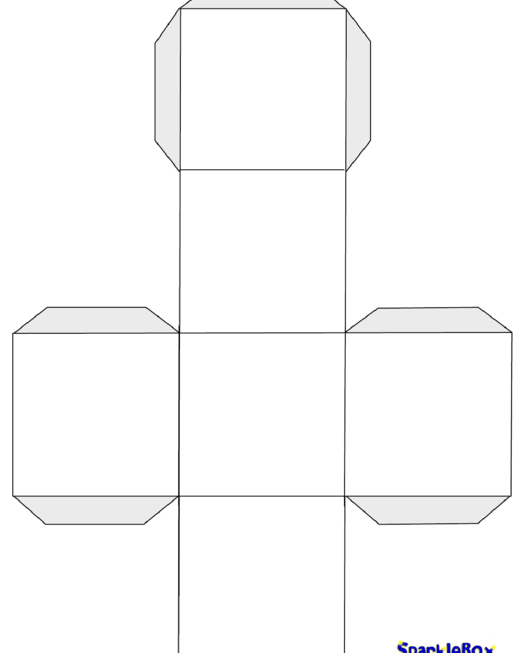 Blank Large Dice Template Printable Pdf Download