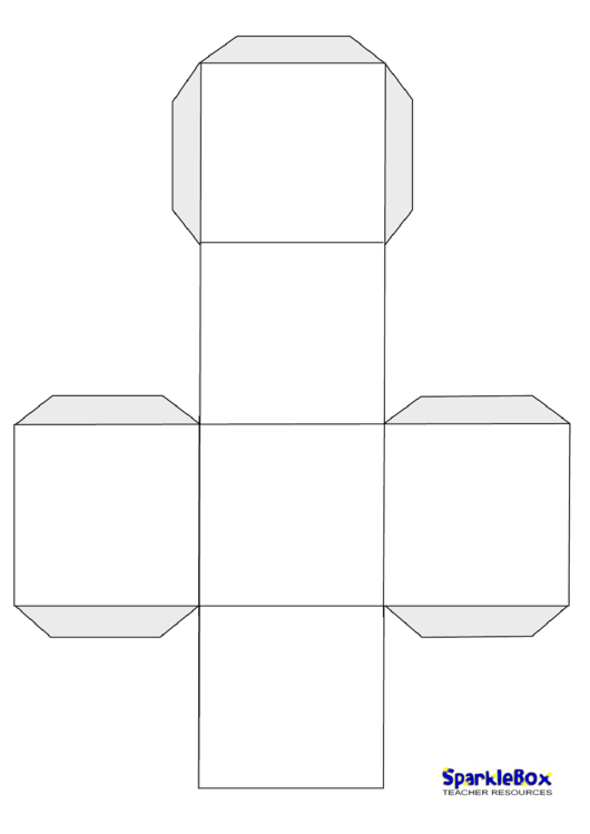 Blank Large Dice Template Printable Pdf Download