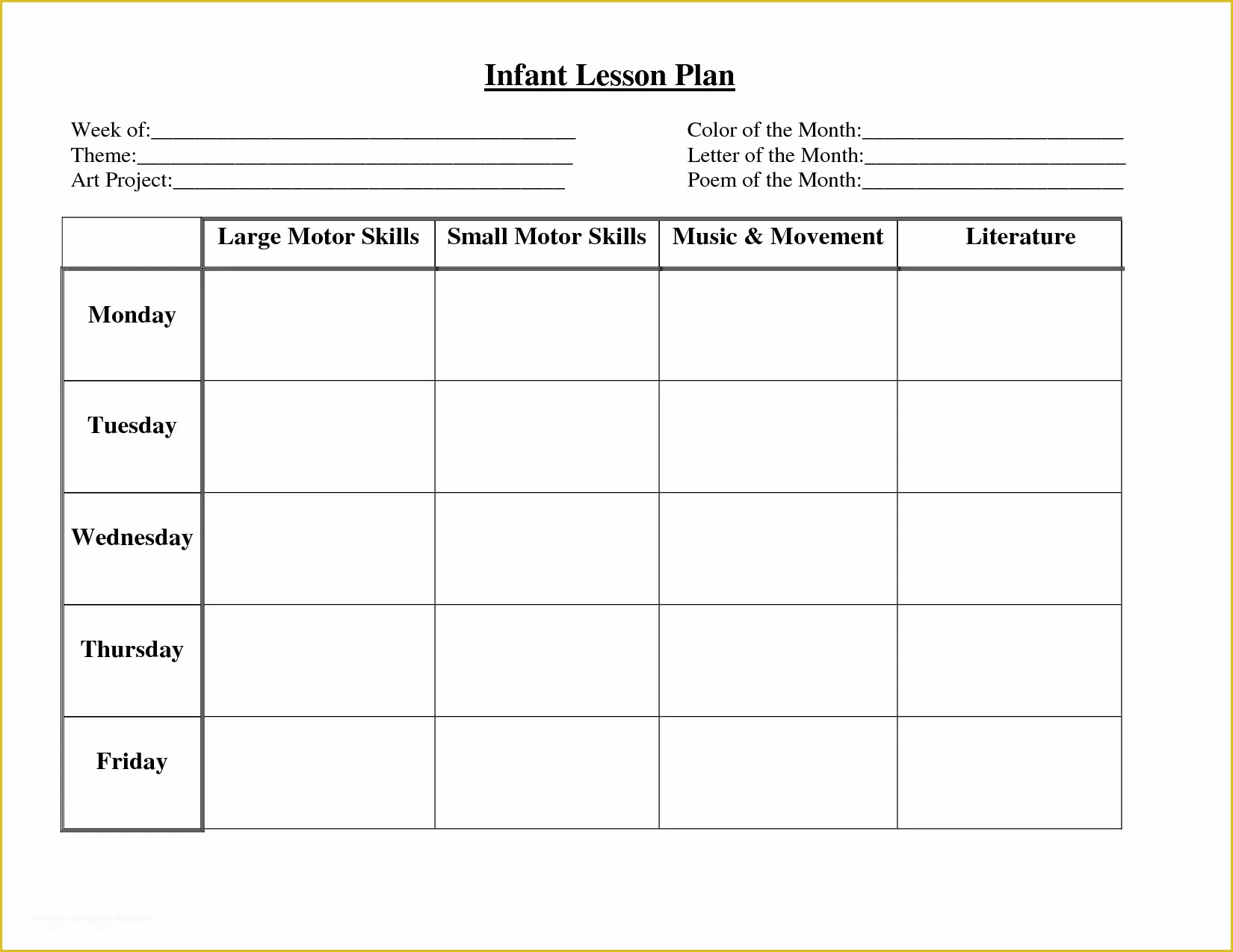 Blank Lesson Plan Templates Printable Pdf Blank Lesson Plan Templates Printable Pdf
