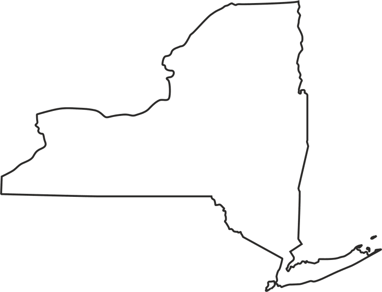Blank Map New York State Blank Map New York State