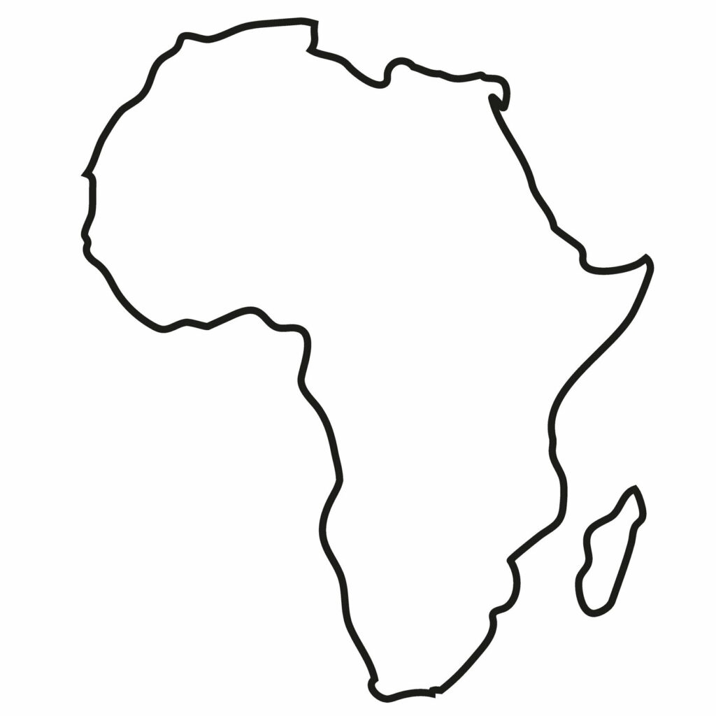 Blank Map Of Africa Printable Outline PDF Blank Map Of Africa Printable Outline PDF