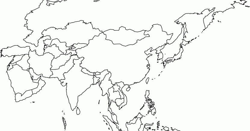 Blank Map Of Asia Free Printable Maps Blank Map Of Asia Free Printable Maps