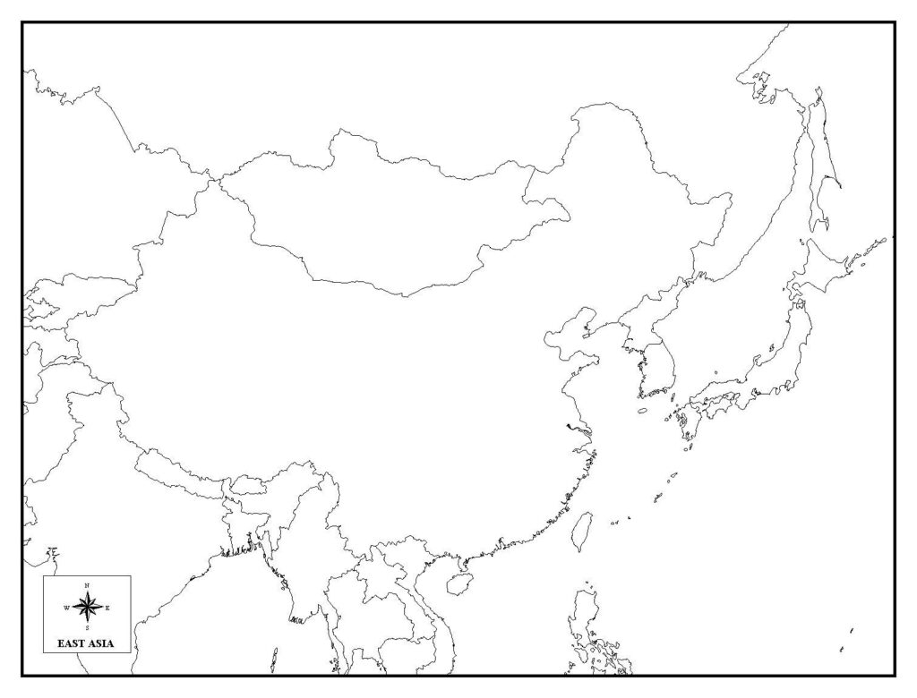 Blank Map Of Asia Printable Blank Map Of Asia Printable