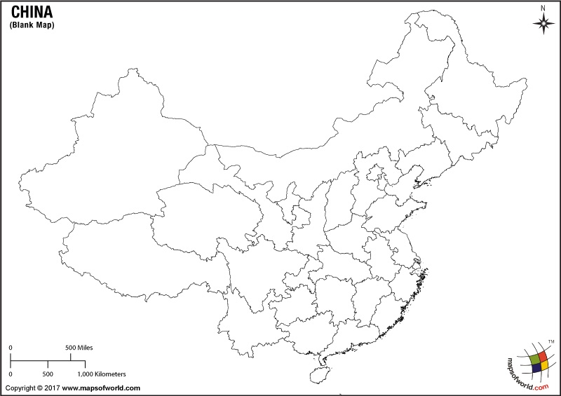 Blank Map Of China China Map Outline Blank Map Of China China Map Outline