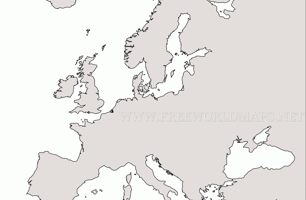 Blank Map Of Europe No Boundaries
