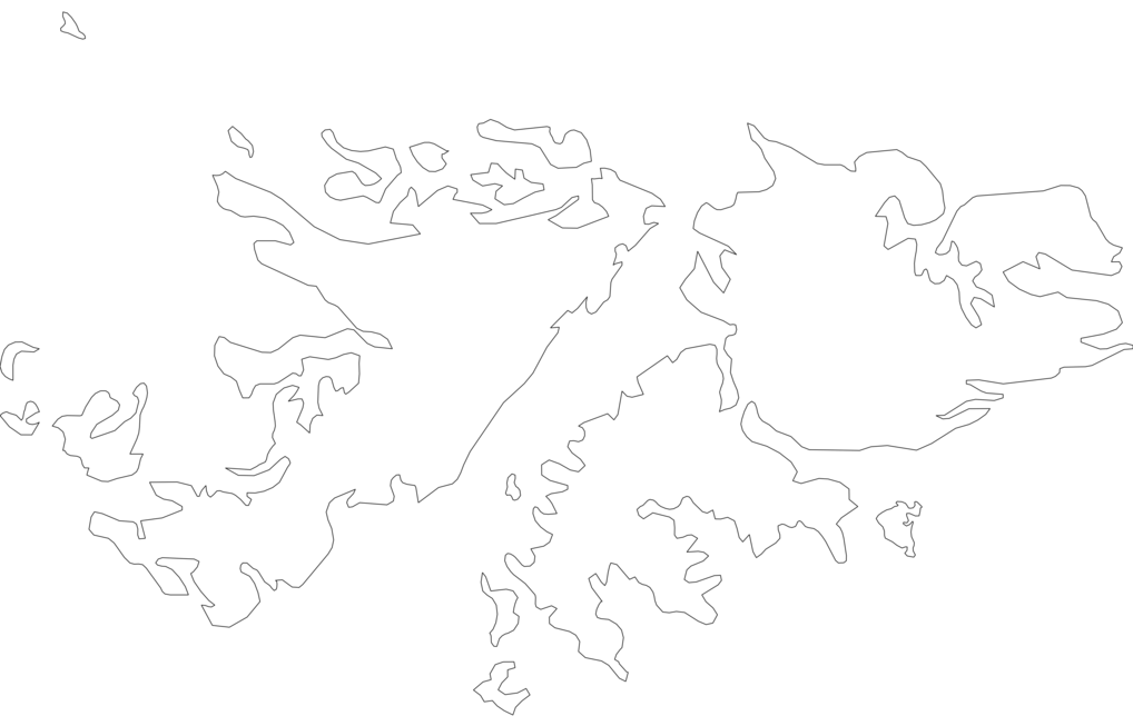 Blank Map Of Falkland Islands SVG Vector Outline Map