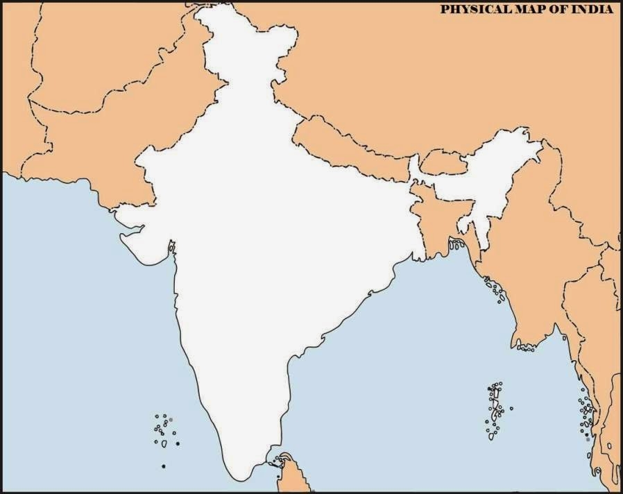 Blank Map Of India Free Printable Maps Blank Map Of India Free Printable Maps