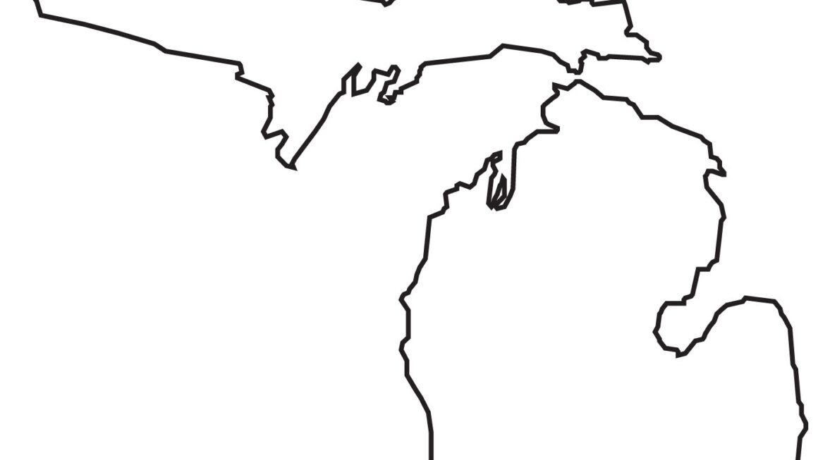 Blank Map Of Michigan ClipArt Best