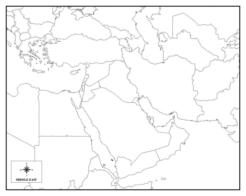 Blank Map Of Middle East Cc Geography Middle East Map Map For Blank Map Of Middle East Cc Geography Middle East Map Map For