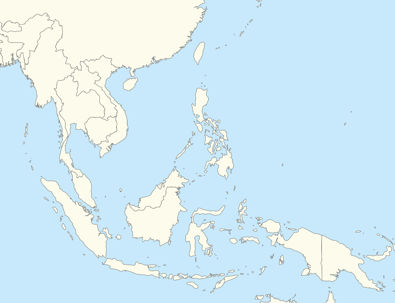 Blank Map Of Southeast Asia Blank Map Of Southeast Asia