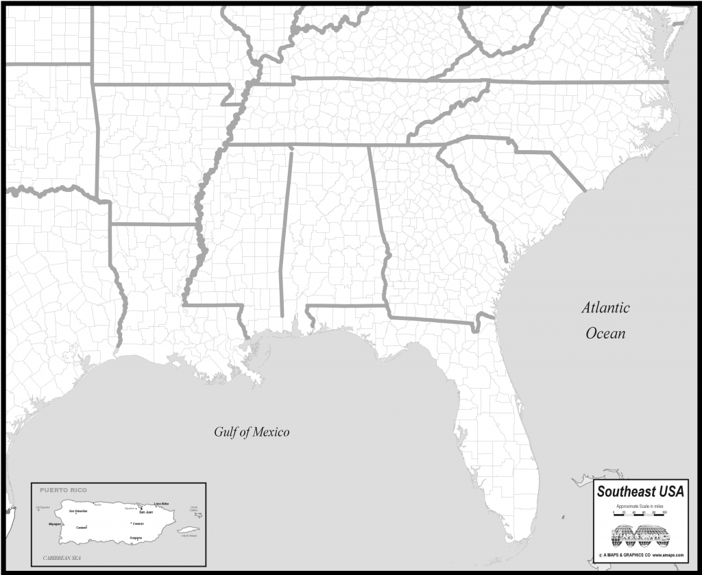 Blank Map Of Southern States Blank Map Of Southern States
