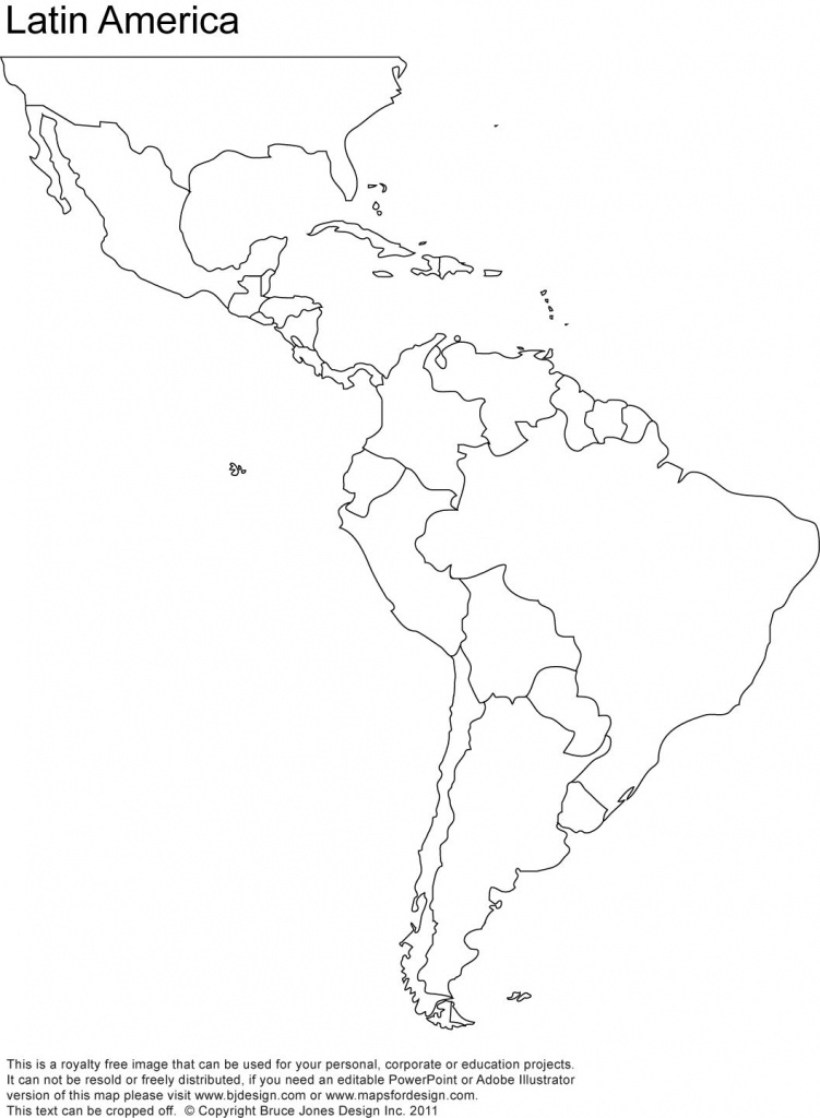 Free Printable Blank Map Of Americas Free Printable Blank Map Of Americas